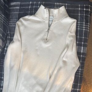 H&M Cream Half-Zip Women's Sweater